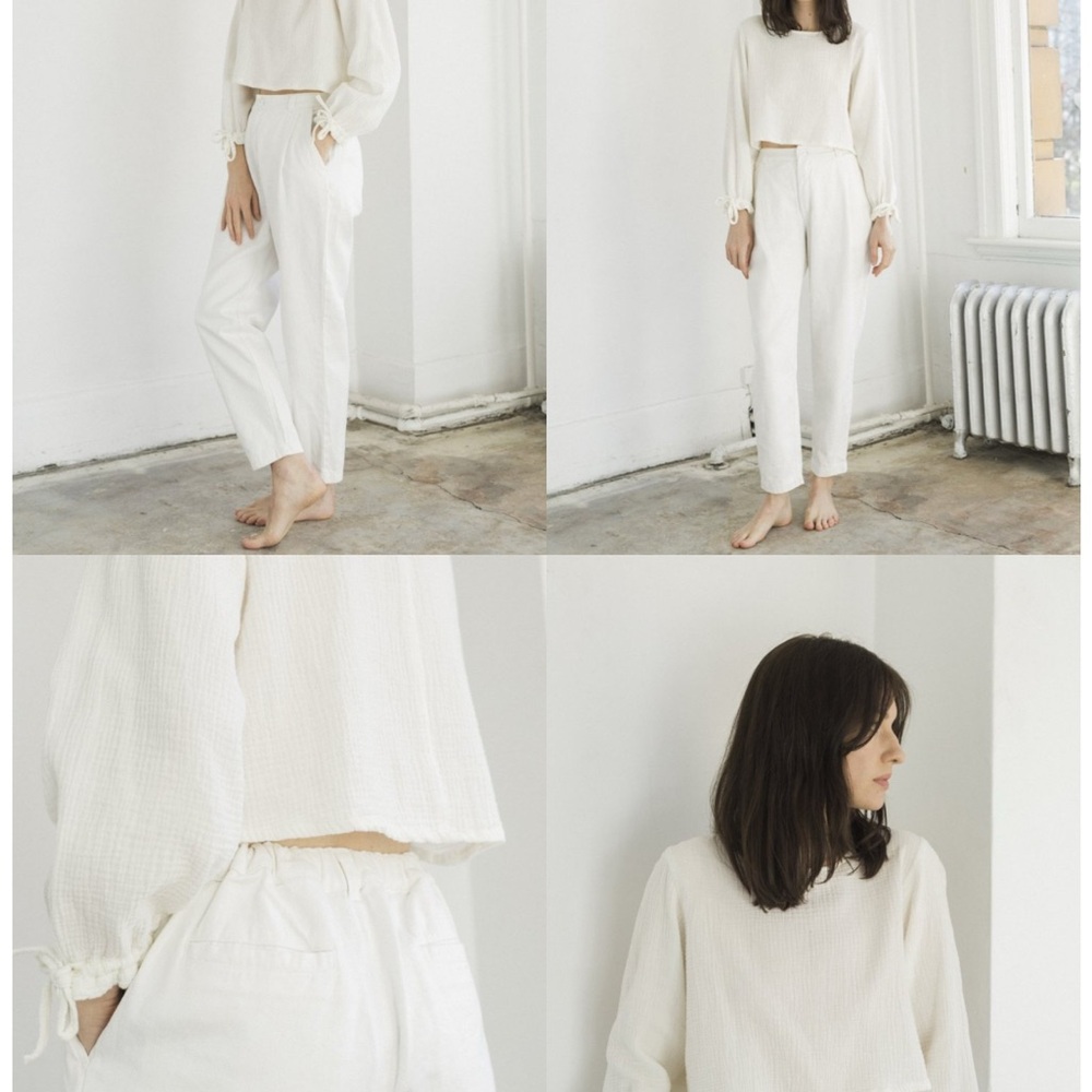 Jungmaven off white Pants acuma trousers